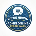 Logo WE’RE HIRING — ADMIN ONLINE / ONLINE SALES